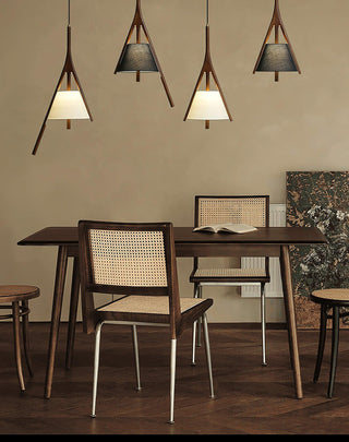 Talon Contemporary Wood Pendant Light