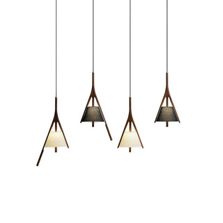 Talon Contemporary Wood Pendant Light