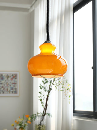 Space Age Contemporary Glass Pendant Light