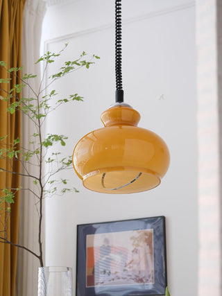 Space Age Contemporary Glass Pendant Light