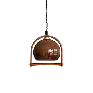 Space Age Wabi-Sabi Glass Pendant Light