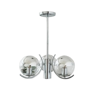 Space Ball Sculptural Metal Chandelier