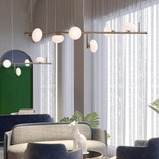 Sphere Balance Sculptural Metal Chandelier