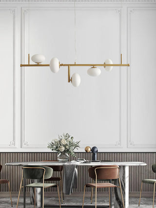 Sphere Balance Sculptural Metal Chandelier