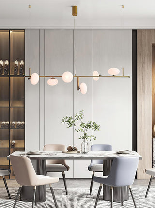 Sphere Balance Sculptural Metal Chandelier