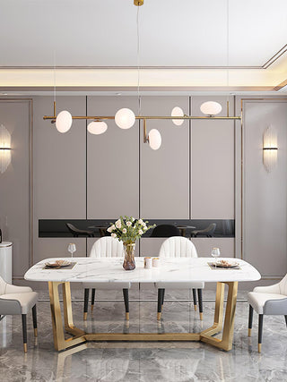 Sphere Balance Sculptural Metal Chandelier