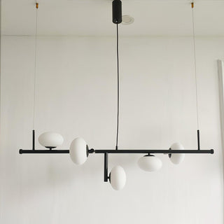 Sphere Balance Sculptural Metal Chandelier
