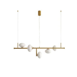 Sphere Balance Sculptural Metal Chandelier