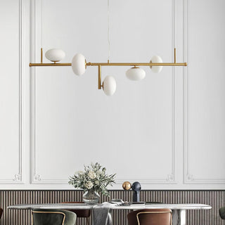 Sphere Balance Sculptural Metal Chandelier
