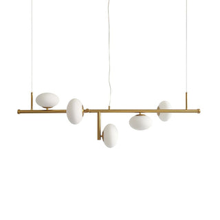 Sphere Balance Sculptural Metal Chandelier