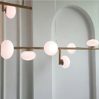 Sphere Balance Sculptural Metal Chandelier