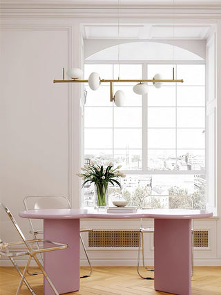 Sphere Balance Sculptural Metal Chandelier