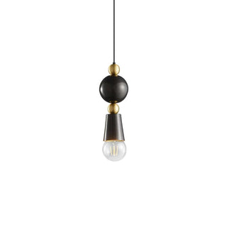 Spindle Vintage Brass Pendant Light