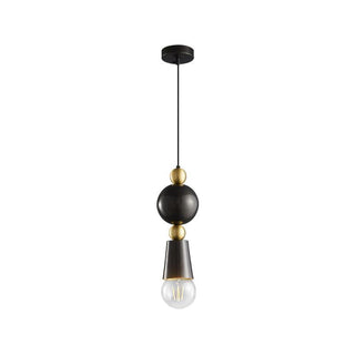Spindle Vintage Brass Pendant Light