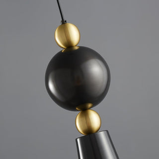 Spindle Vintage Brass Pendant Light