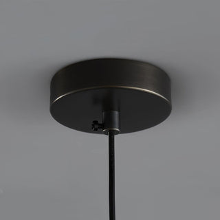 Spindle Vintage Brass Pendant Light