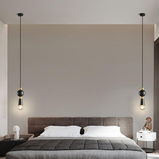Spindle Vintage Brass Pendant Light