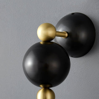 Spindle Sculptural Brass Wall Light