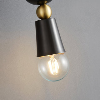 Spindle Sculptural Brass Wall Light