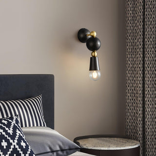 Spindle Sculptural Brass Wall Light