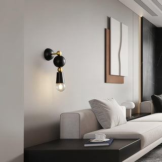 Spindle Sculptural Brass Wall Light