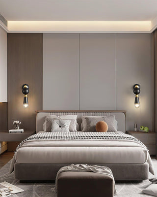 Spindle Sculptural Brass Wall Light