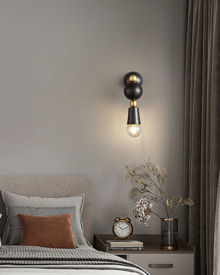 Spindle Sculptural Brass Wall Light