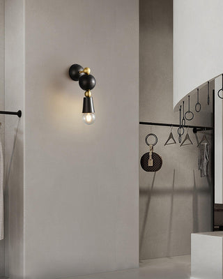 Spindle Sculptural Brass Wall Light