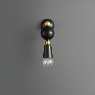 Spindle Sculptural Brass Wall Light