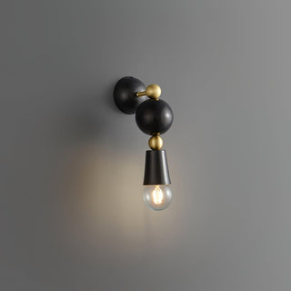 Spindle Sculptural Brass Wall Light