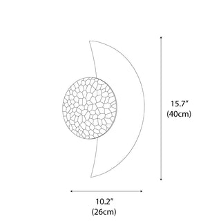 Lunaire Modern Metal Resin Wall Lamp