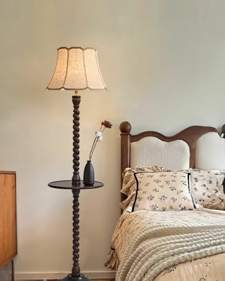 Spiral Vintage Wood Floor Light