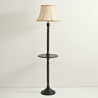Spiral Vintage Wood Floor Light