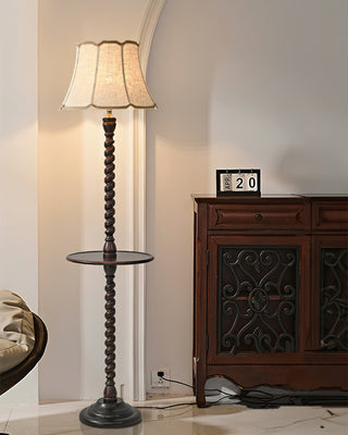 Spiral Vintage Wood Floor Light