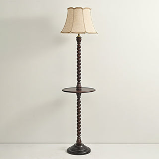 Spiral Vintage Wood Floor Light