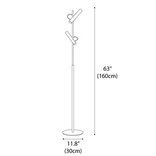 Spirit Floor Contemporary Steel Light