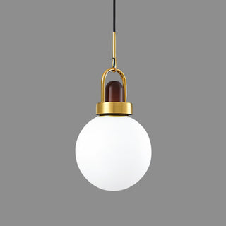 Tarin Modern Wood Brass Pendant Light