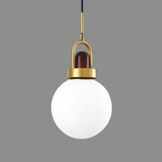 Tarin Modern Wood Brass Pendant Light