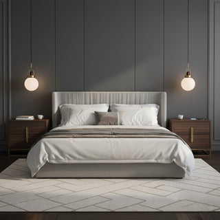 Tarin Modern Wood Brass Pendant Light