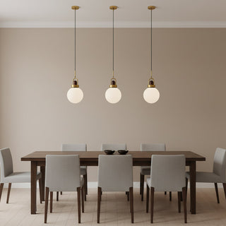 Tarin Modern Wood Brass Pendant Light