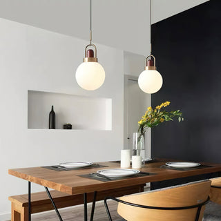 Tarin Modern Wood Brass Pendant Light