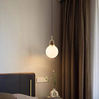 Tarin Modern Wood Brass Pendant Light