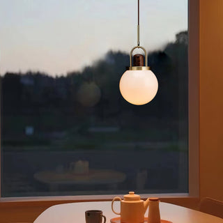 Tarin Modern Wood Brass Pendant Light