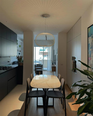 Spokes Modern Metal Wire Pendant Light