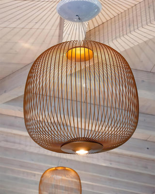 Spokes Modern Metal Wire Pendant Light