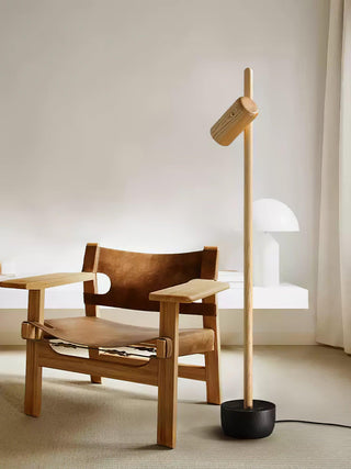 Focus Linear Wood Floor Lamp