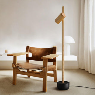 Focus Linear Wood Floor Lamp