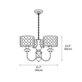 Verve Mid-Century Modern Metal Chandelier