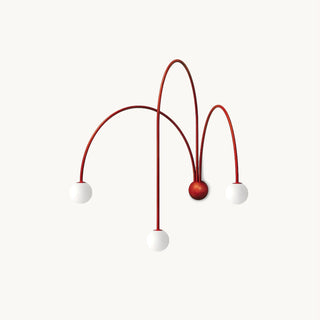 Rowan Modern Red Metal Wall Sconce