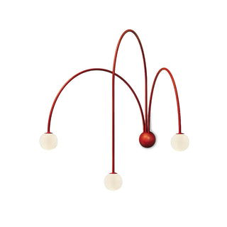 Rowan Modern Red Metal Wall Sconce